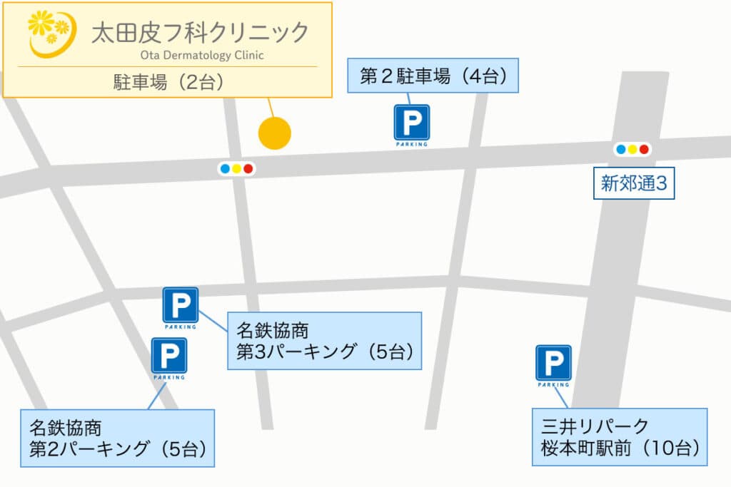 提携コインパーキング案内図